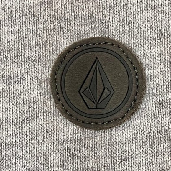 Volcom Henley Cotton Blend Snap Up Hoodie, Marled Gray - S - Picture 7 of 12